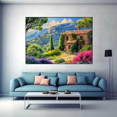 Landscape Painting with House